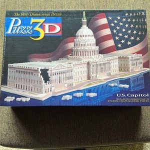Puzzle, 3D , NEW BOX IS IN PLASTIC . US capitol .gir age 12 and up